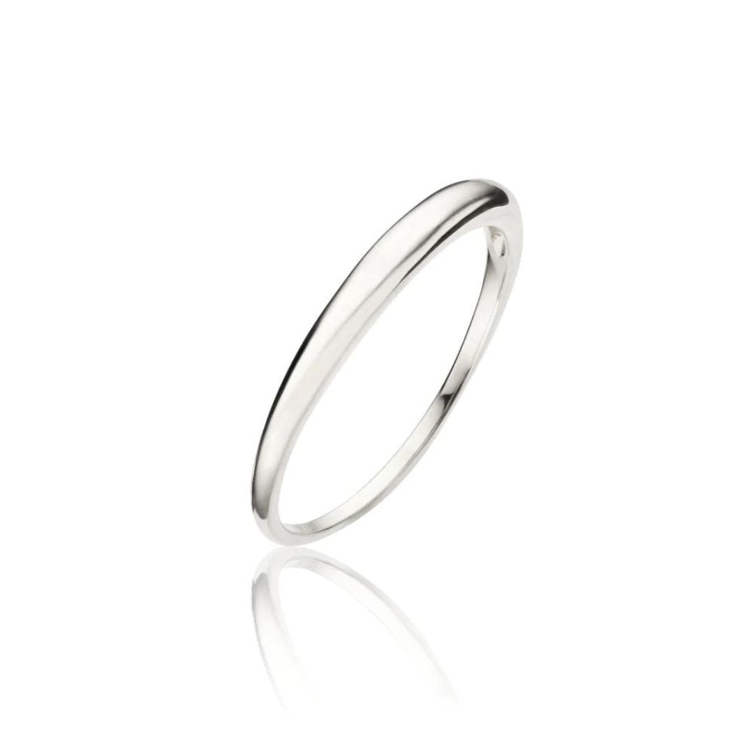 Silver-Tone Mini Dome Ring