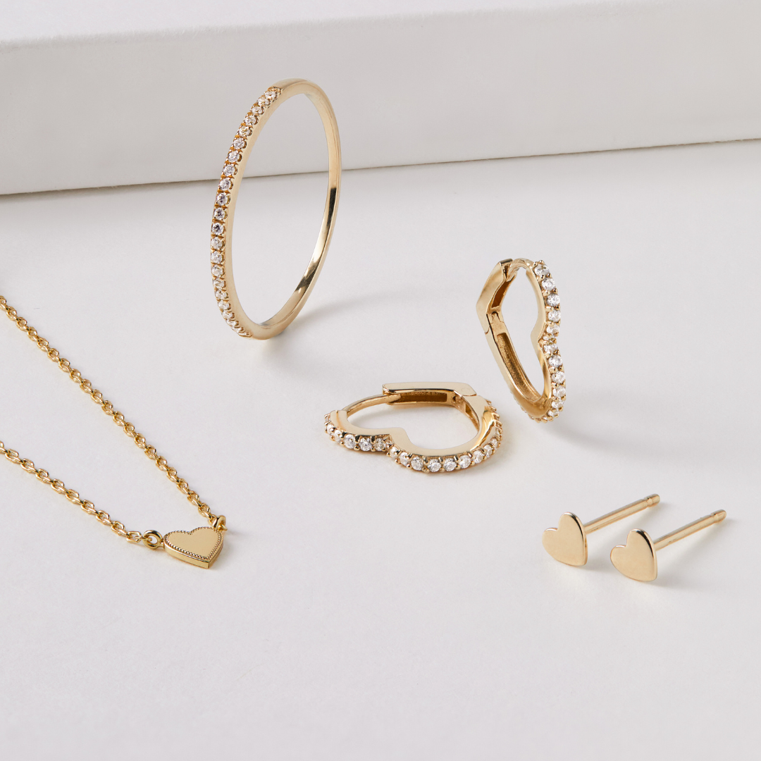 Gold-Tone Tiny Heart Necklace