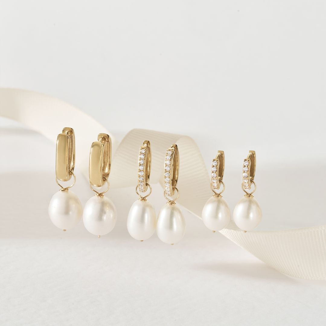 Gold-Tone Thick Squared Hoop Earrings