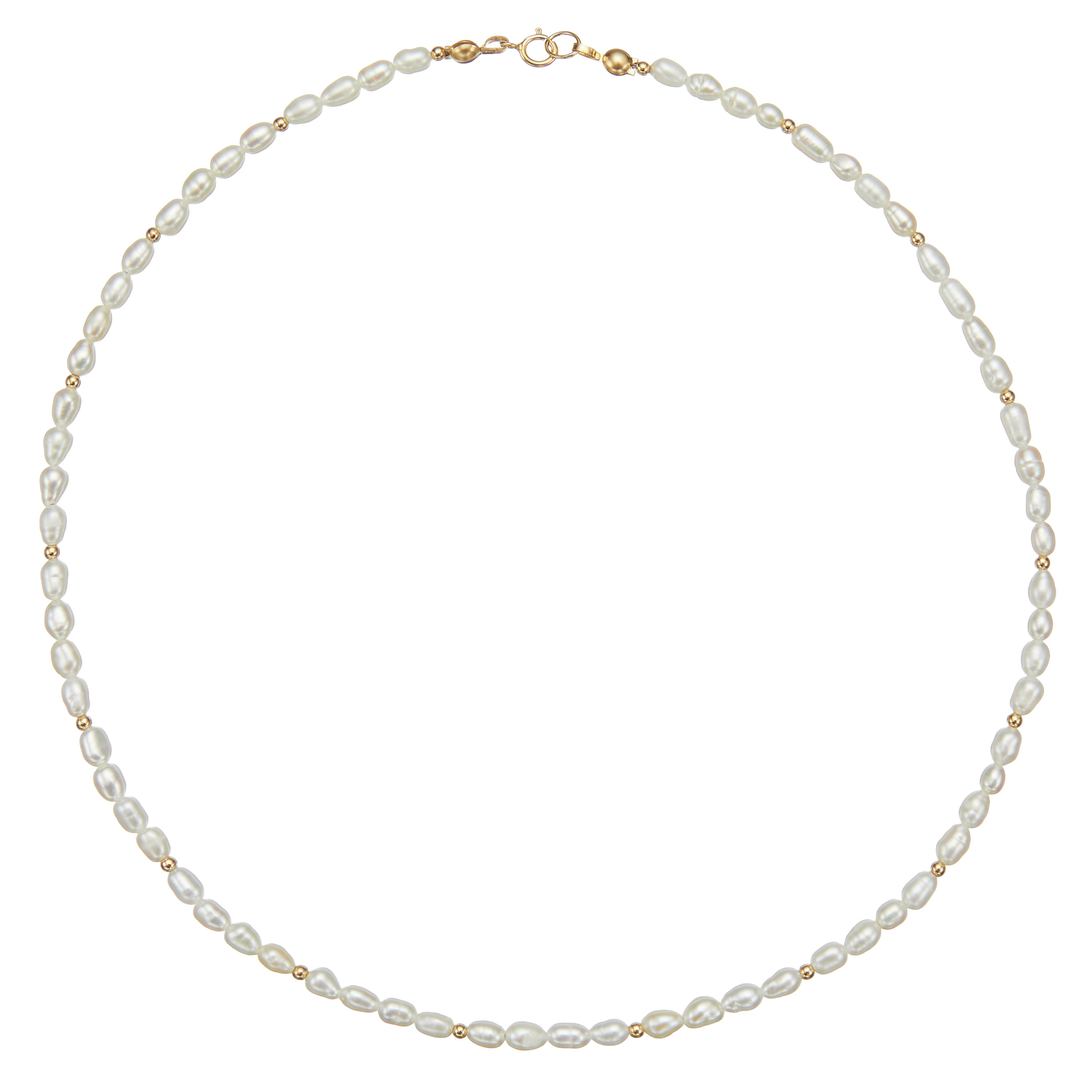 Gold-Tone Beaded Seed Pearl-Style Choker