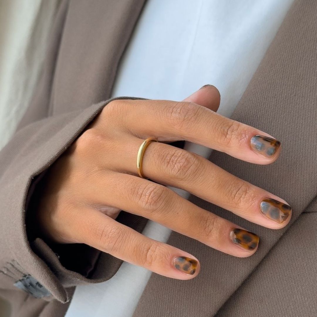 Gold-Tone Mini Dome Ring