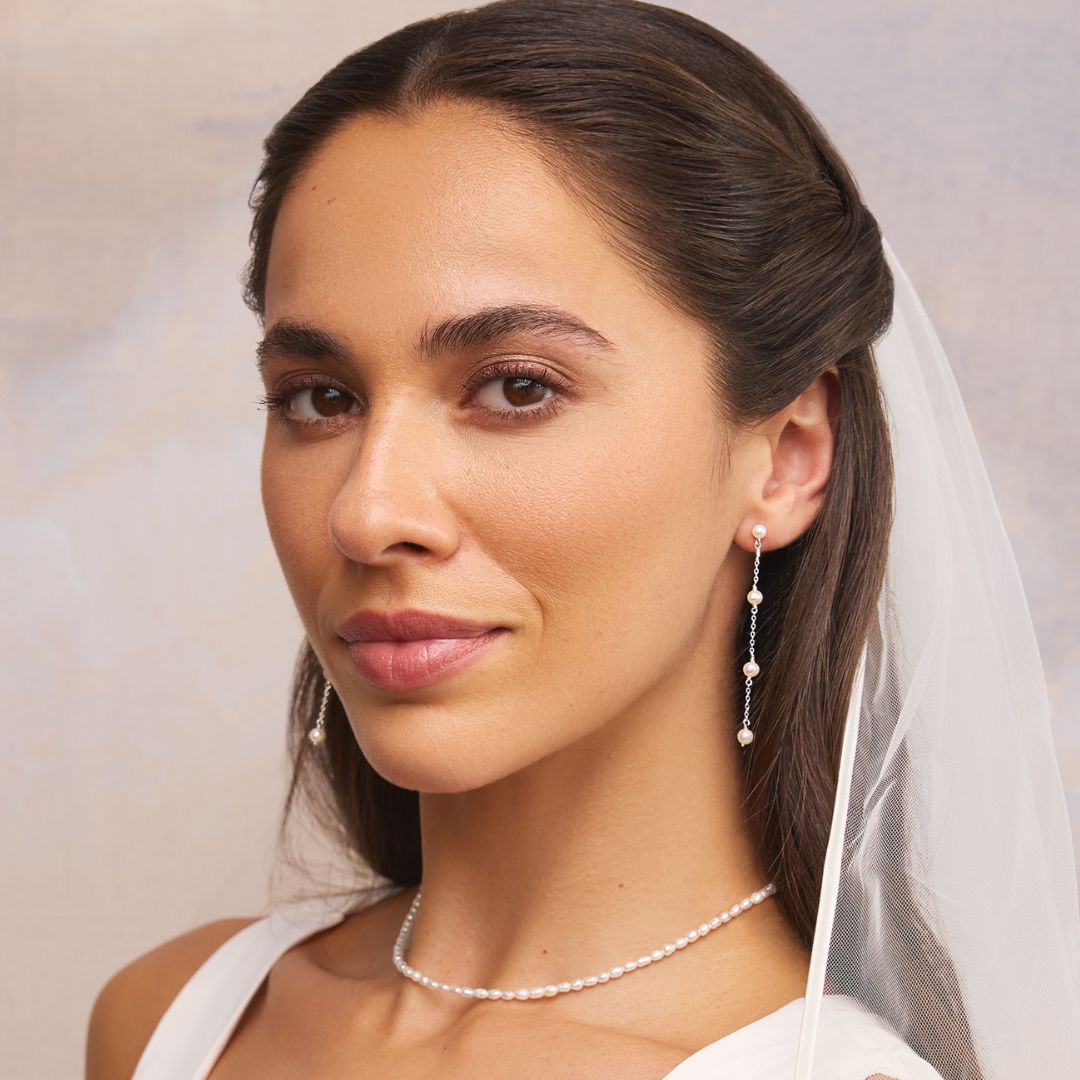 Silver-Tone Seed Pearl-Style Choker