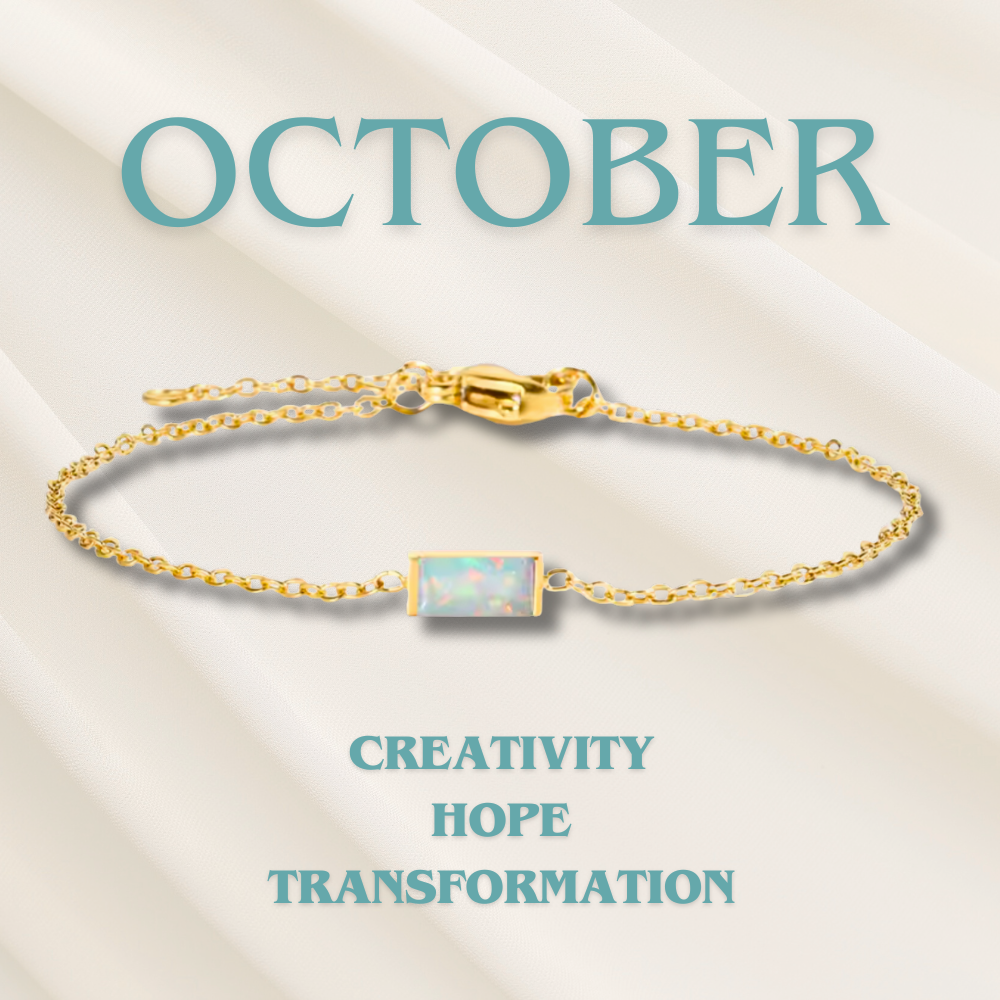 Gold-Tone Multicolor Birthstone-Style Crystal Chain Bracelet for Women Gift