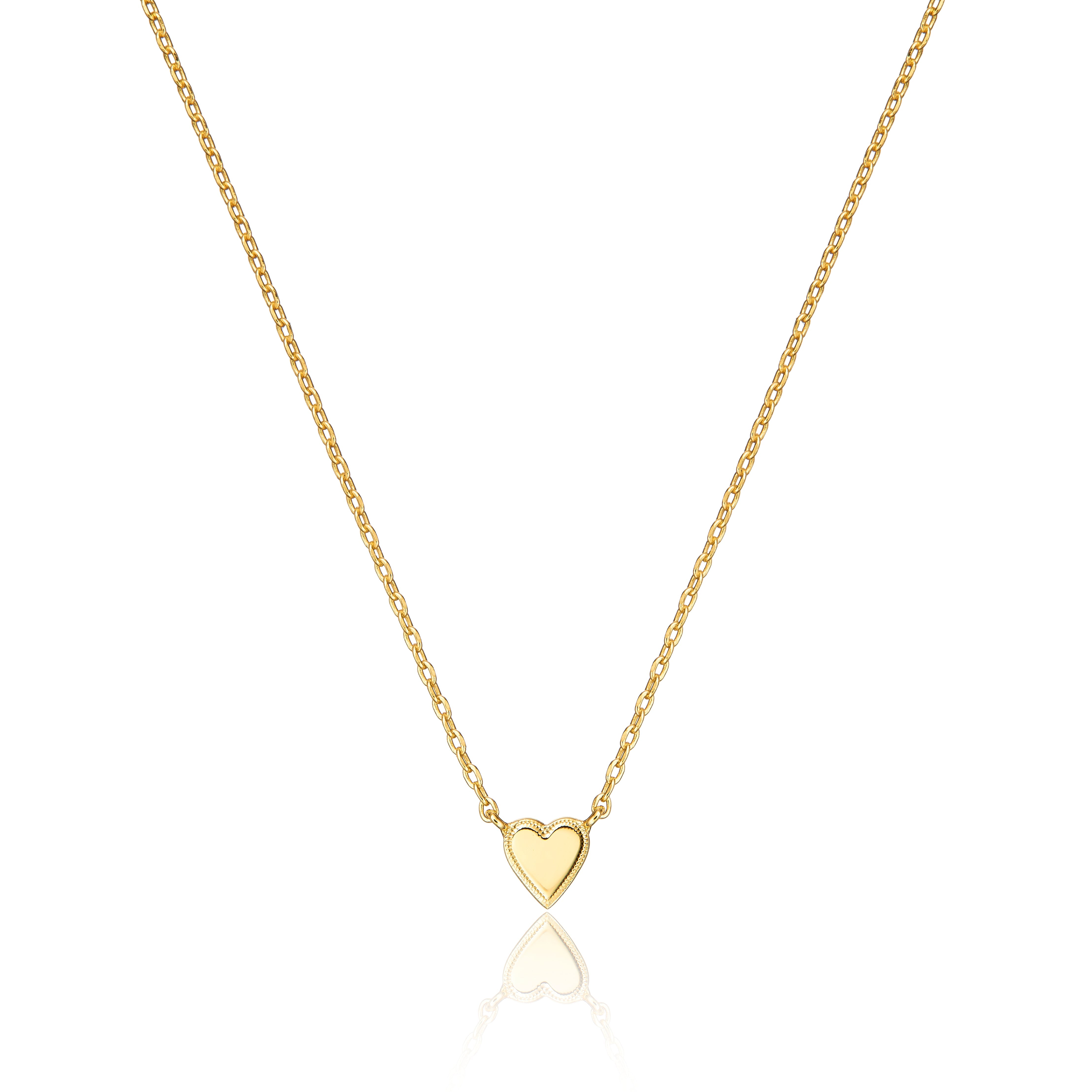 Gold-Tone Tiny Heart Necklace