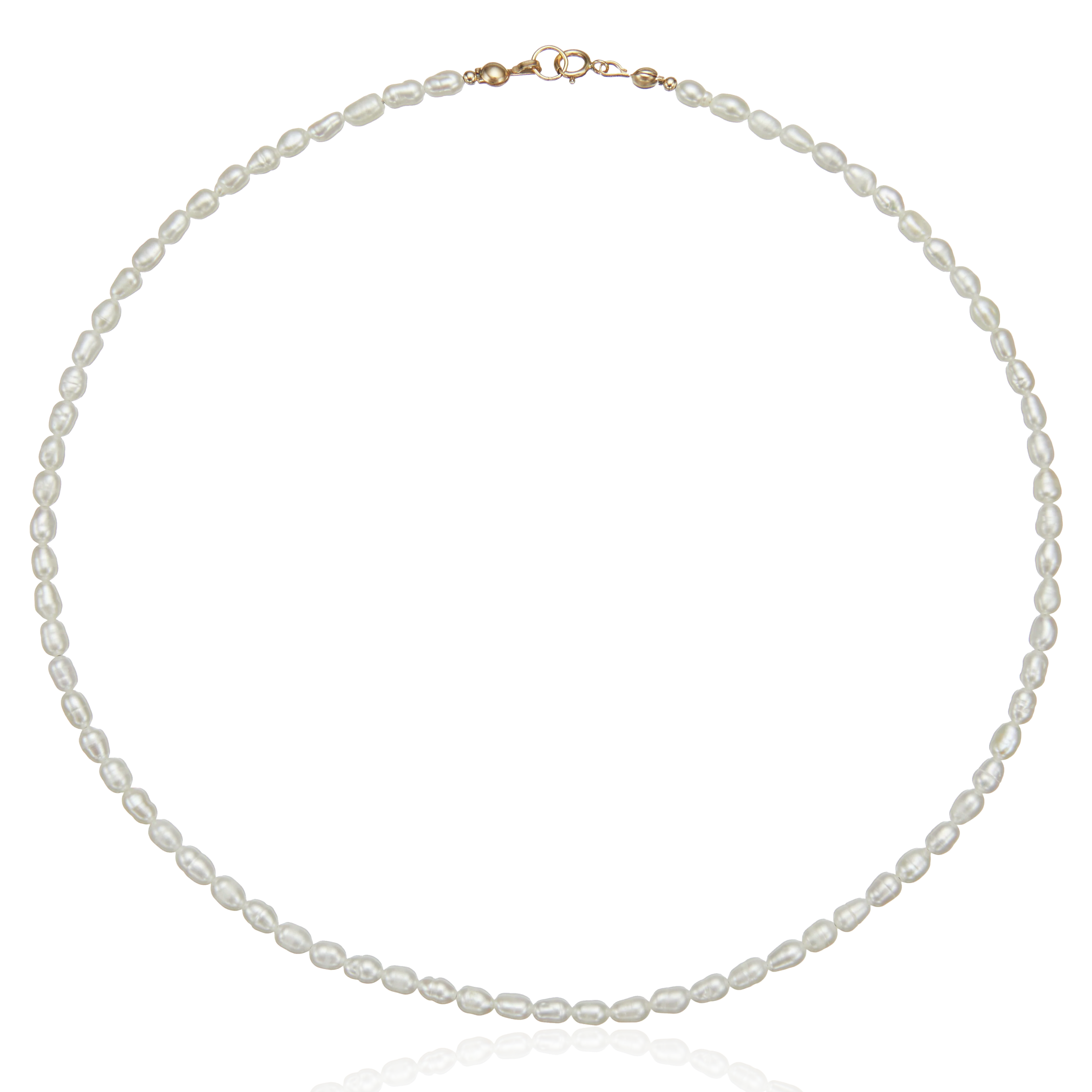 Gold-Tone Seed Pearl-Style Choker