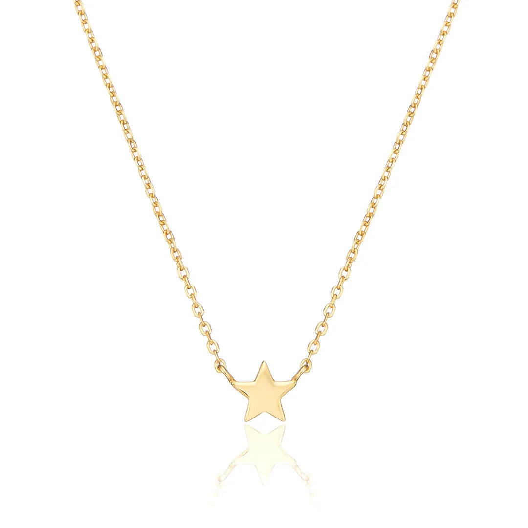 Gold-Tone Tiny Star Necklace