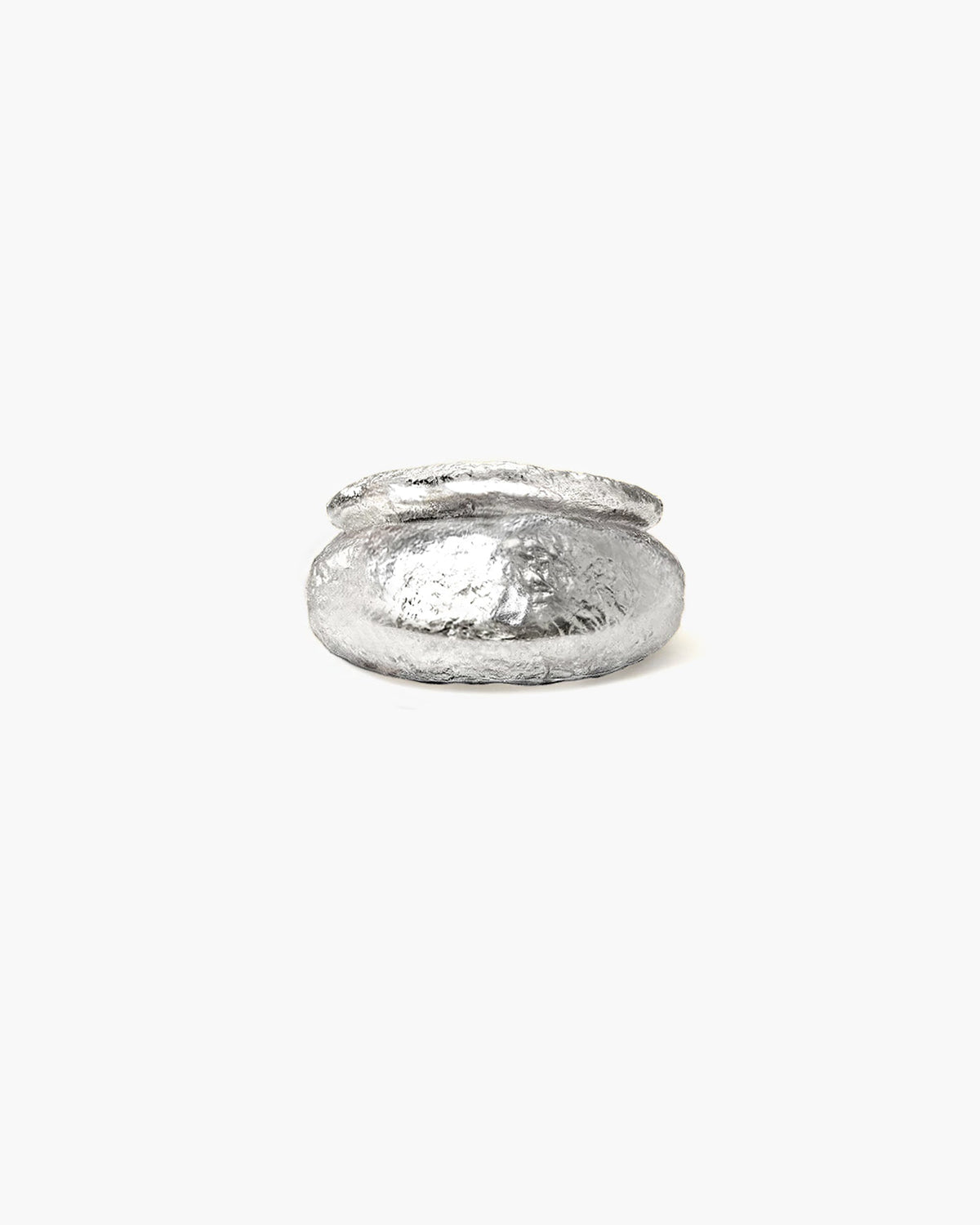 Mila Textured Dome Ring in Silver-Tone
