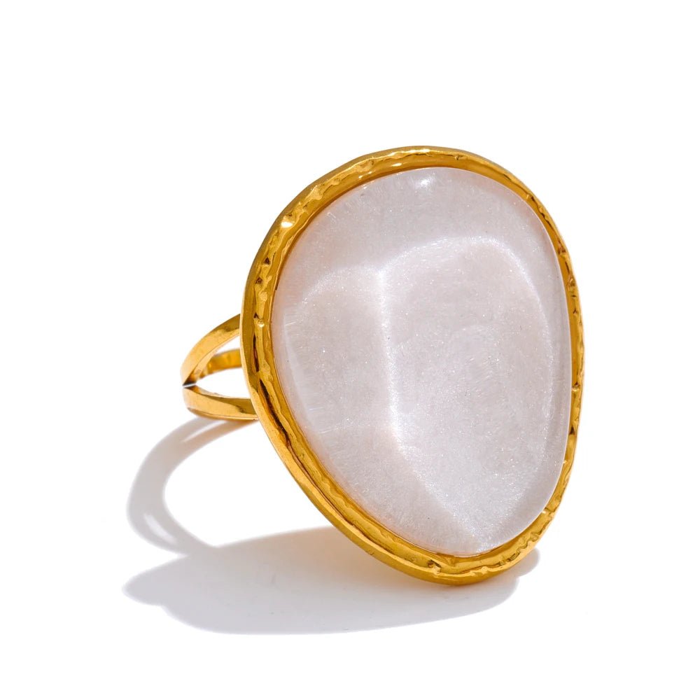 Pastel Muse Gold-Tone Open Statement Ring