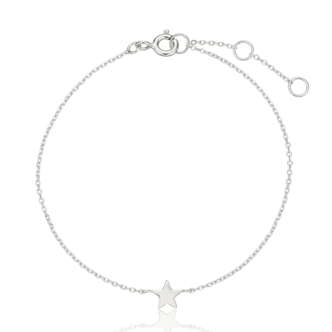 Silver-Tone Tiny Star Bracelet