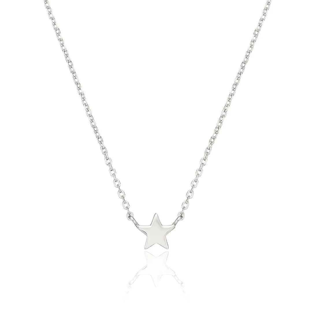 Silver-Tone Tiny Star Necklace