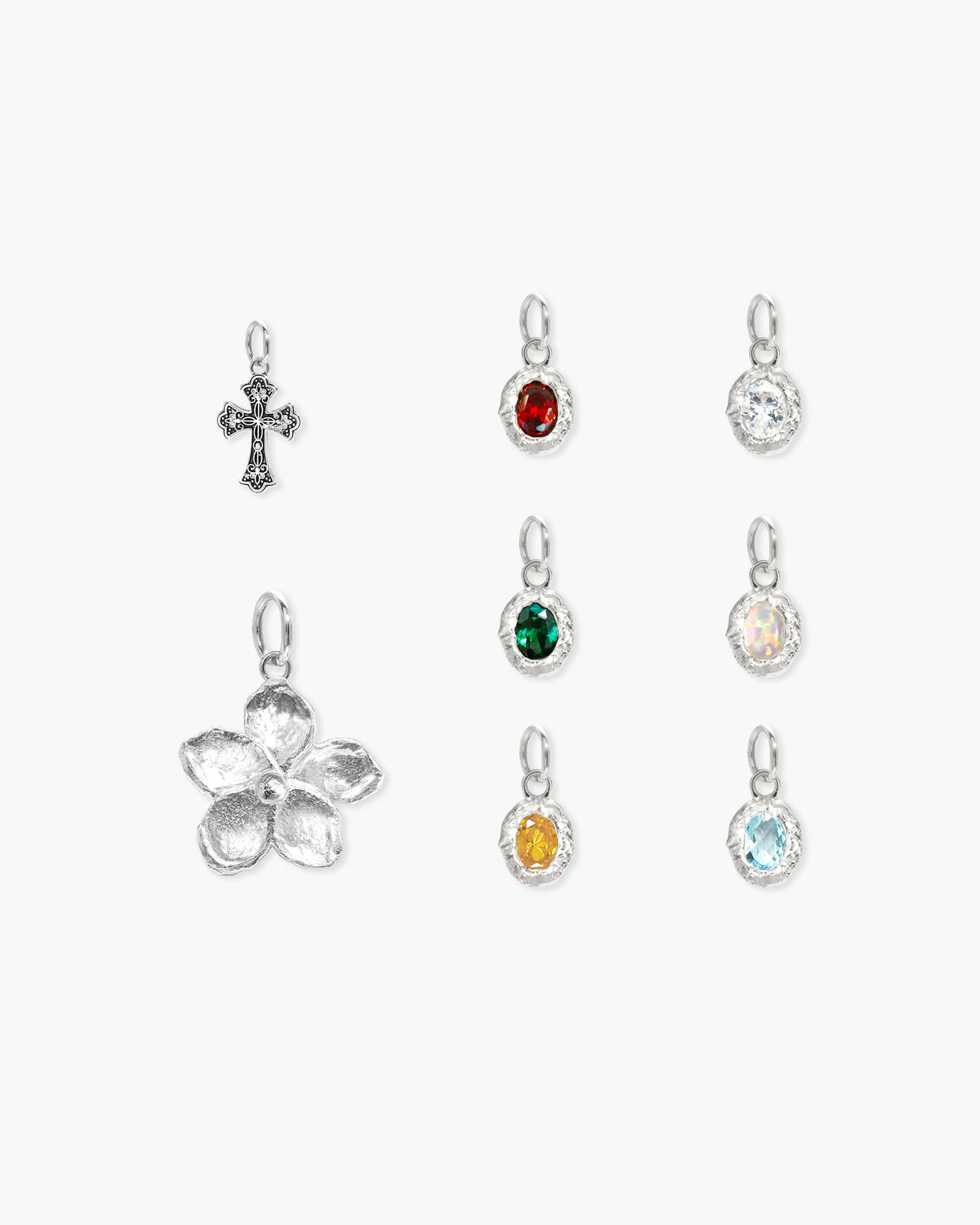 Tiny Meanings & Birthstone-Style Charm Collection in Silver-Tone