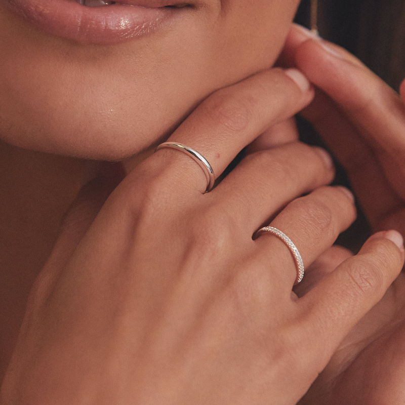 Silver Mini Dome Ring