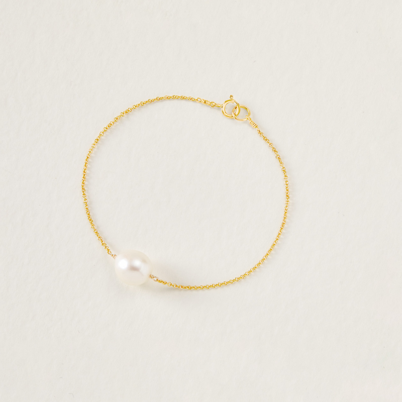 Rose Gold Large Pearl Bracelet