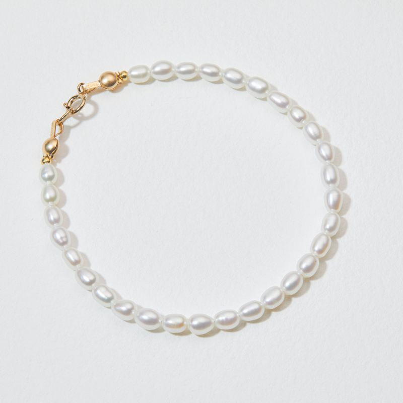Gold Seed Pearl Bracelet