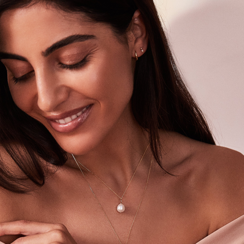 Silver Wave Huggie Hoop Earrings