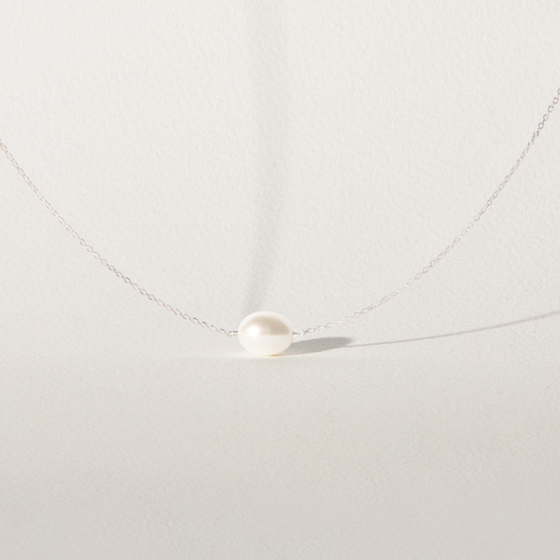 Silver Large Baroque Pearl Choker