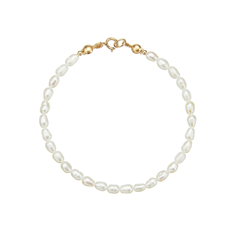 Gold Seed Pearl Bracelet
