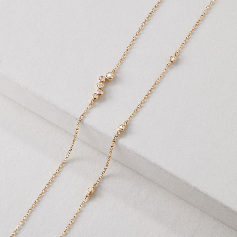 Silver Three Diamond Style Bracelet