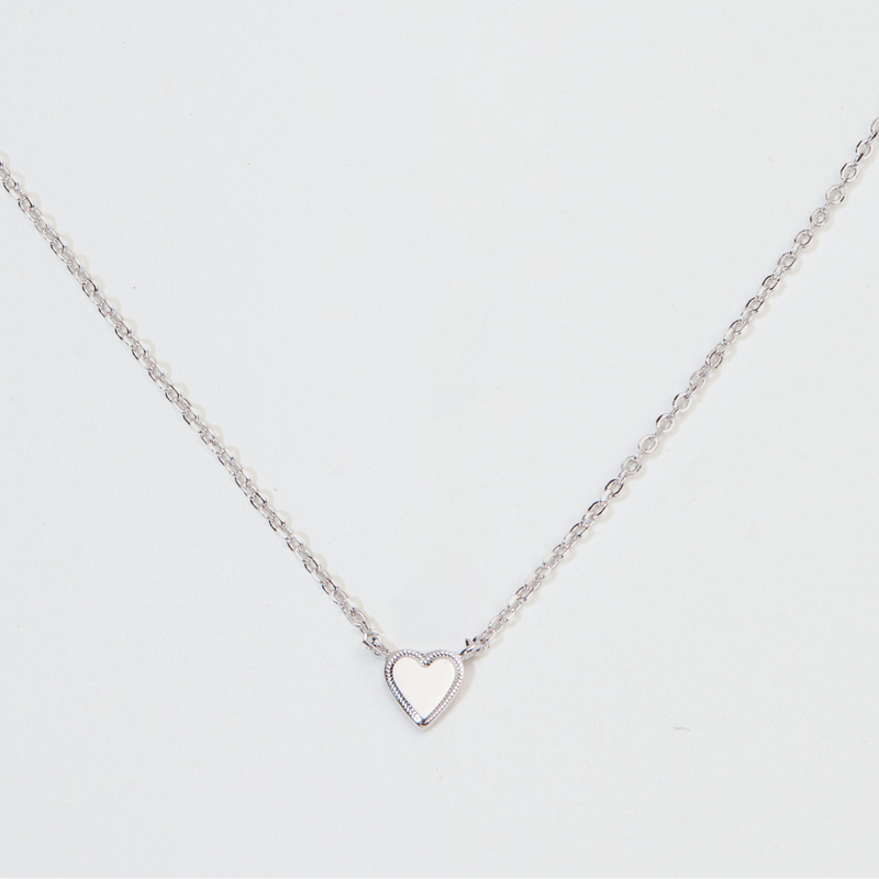 Silver Tiny Heart Necklace
