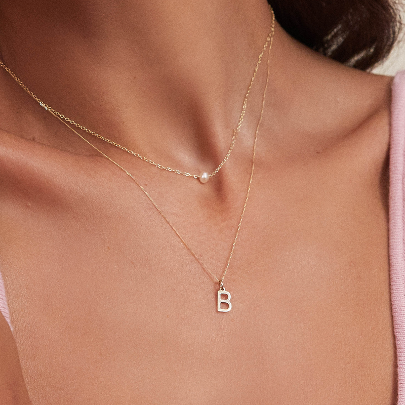 Rose Gold Single Pearl Choker