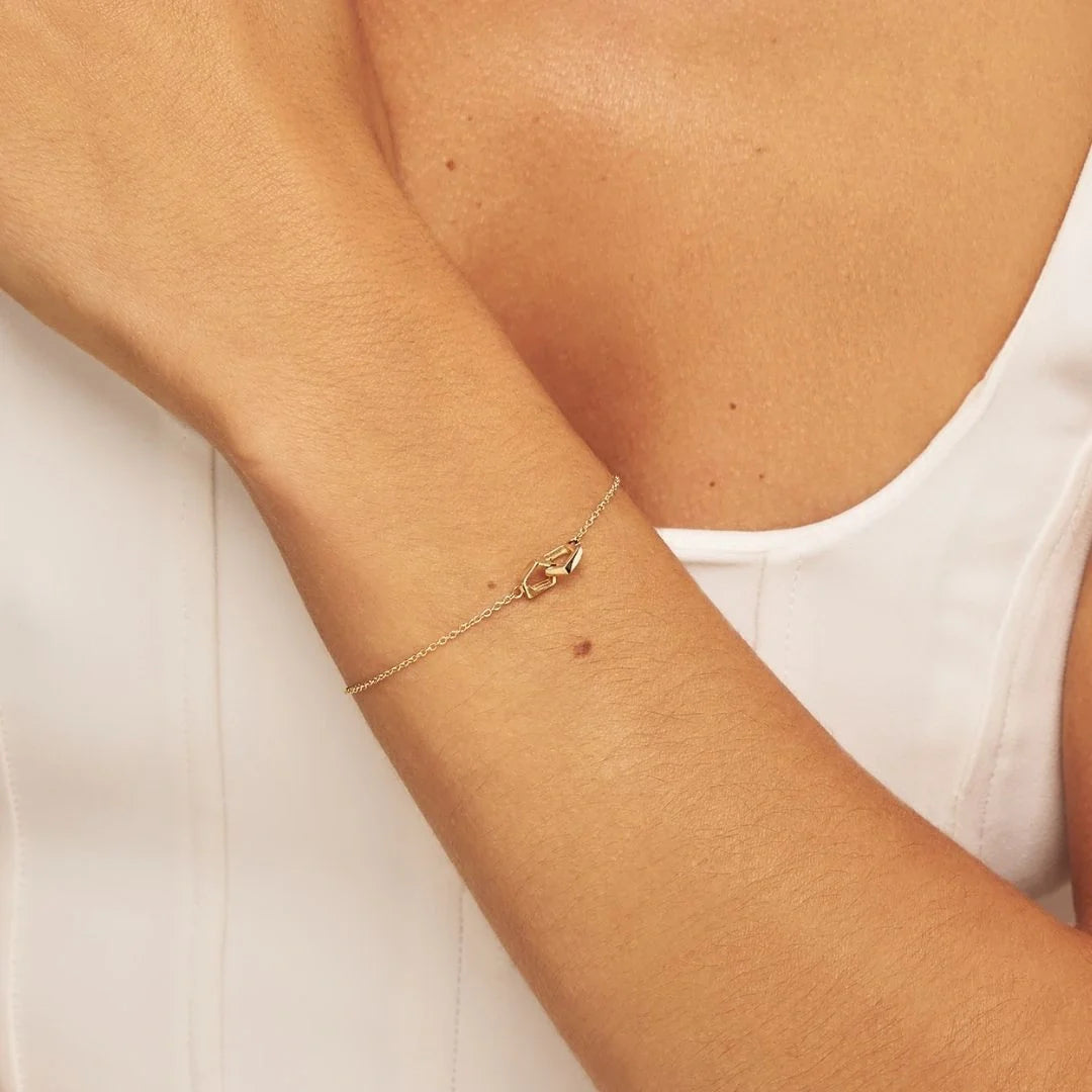 Solid Gold Love Link Bracelet