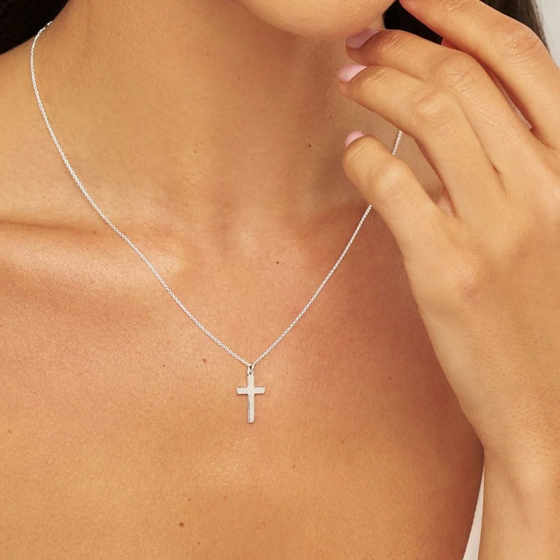 Silver Cross Necklace