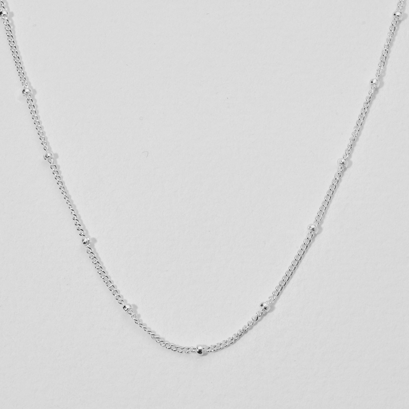 Silver Satellite Chain Necklace
