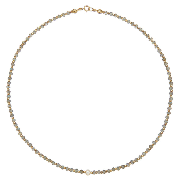 Gold Labradorite Gemstone Choker