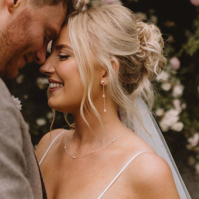 Gold Mini Pearl Necklace