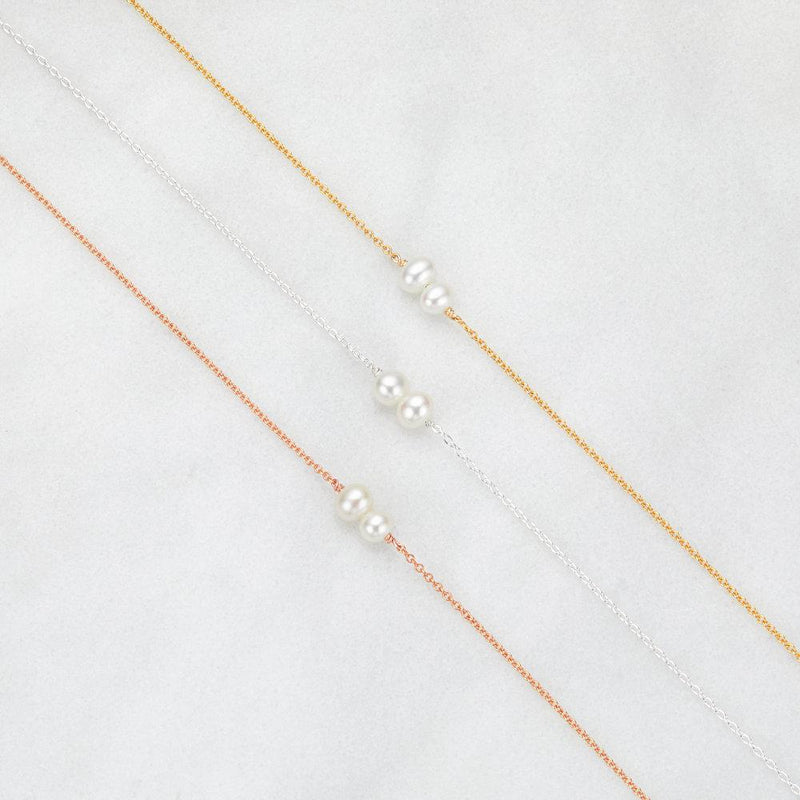 Rose Gold Six Pearl Choker