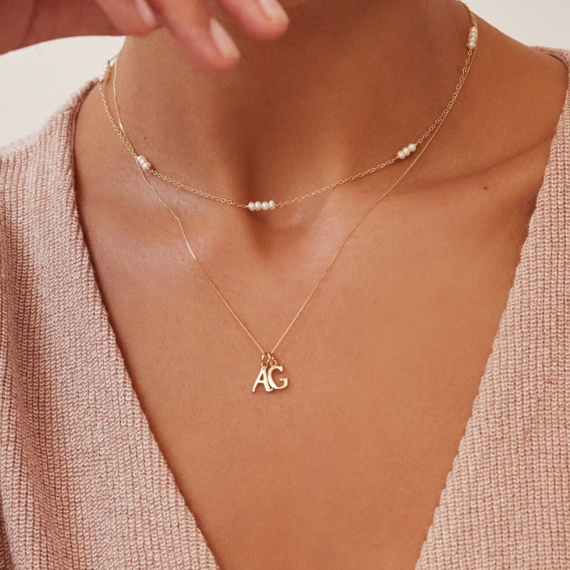 Rose Gold Mini Pearl Choker