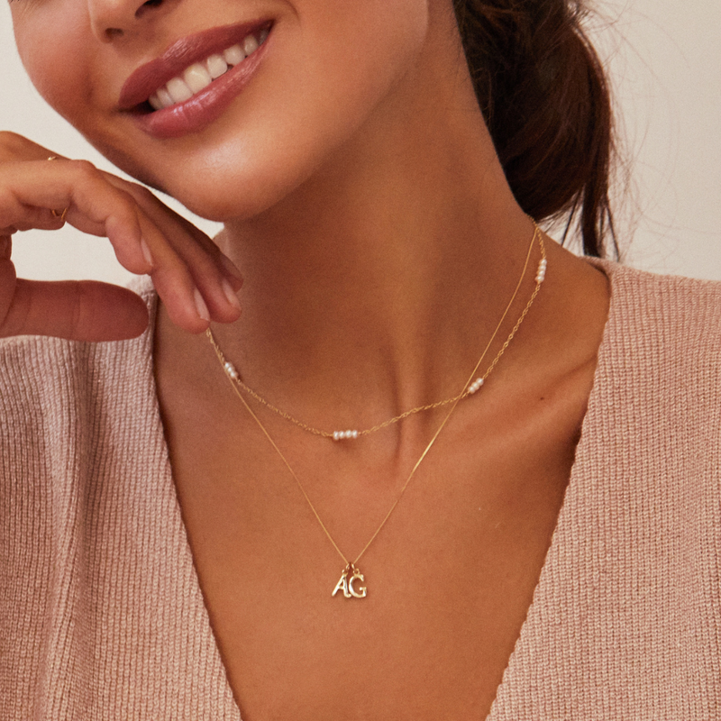 Silver Mini Pearl Choker