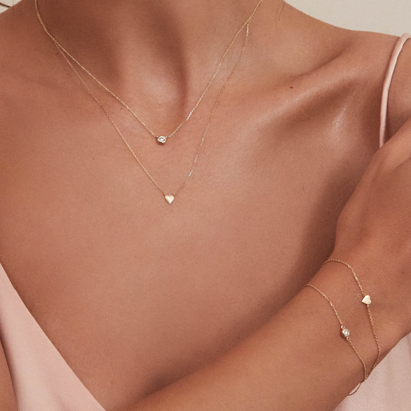 Gold Tiny Heart Bracelet