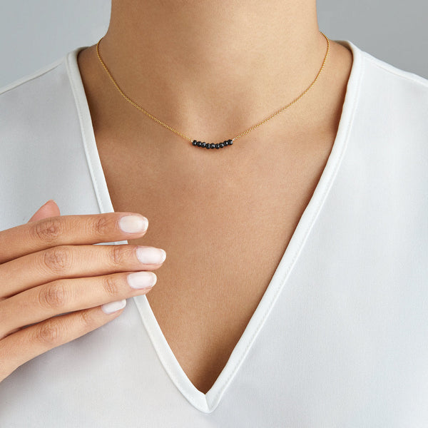 Gold Spinel Gemstone Cluster Choker