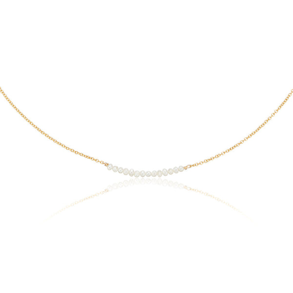 Gold Small Pearl Cluster Choker