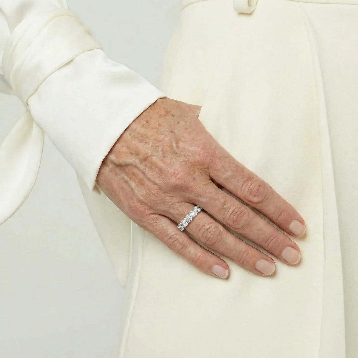 Coralia Crystal-Style Eternity Band Ring