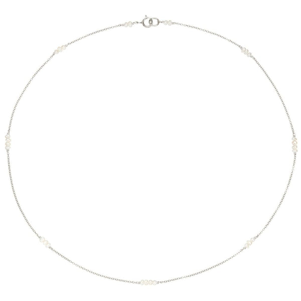 Silver Mini Pearl Choker