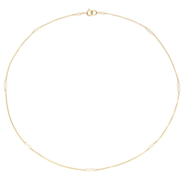 Gold Mini Pearl Choker