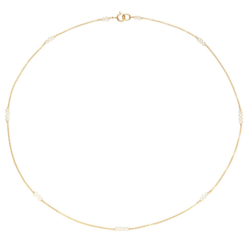 Gold Mini Pearl Choker