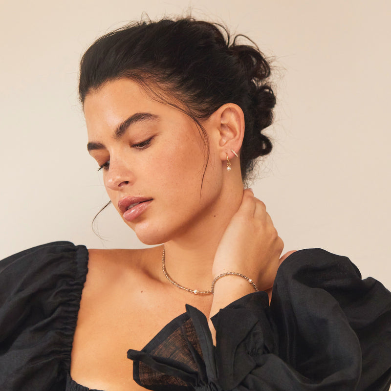 Silver Labradorite Gemstone Bracelet