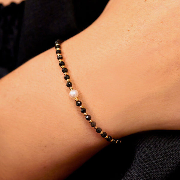 Silver Spinel Gemstone Bracelet