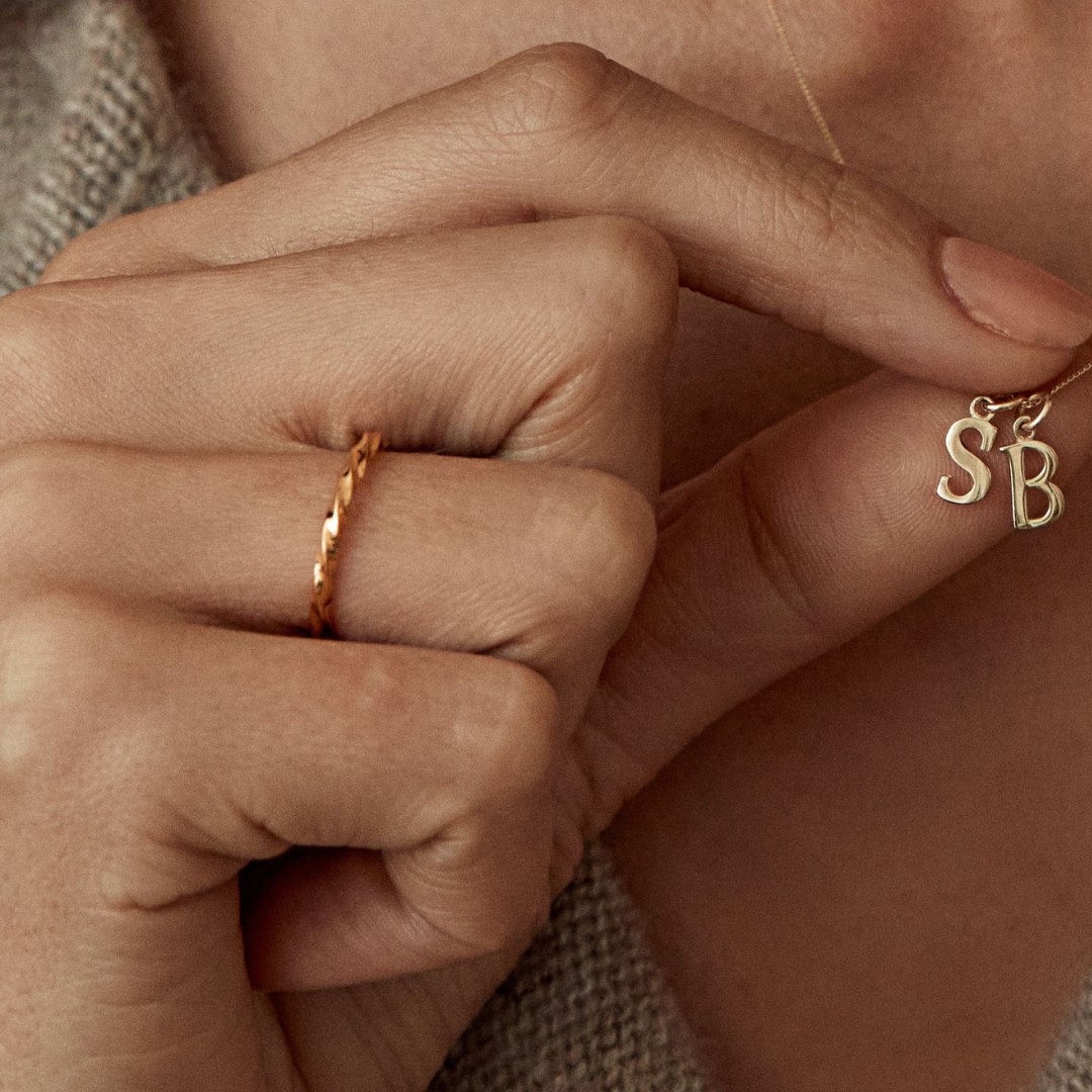 Silver-Tone Twist Ring
