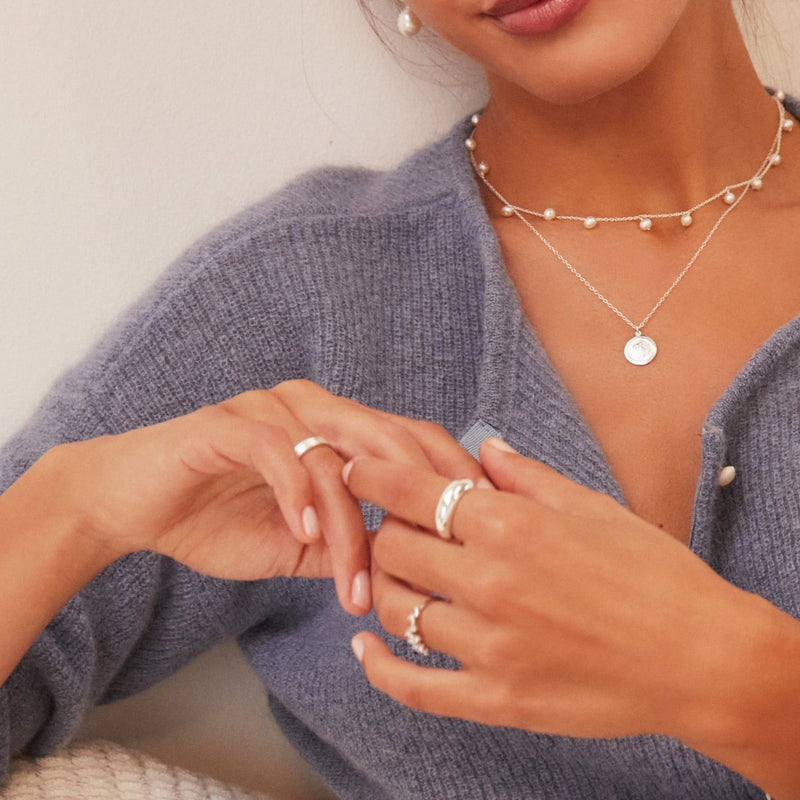 Silver Plain Dome Ring