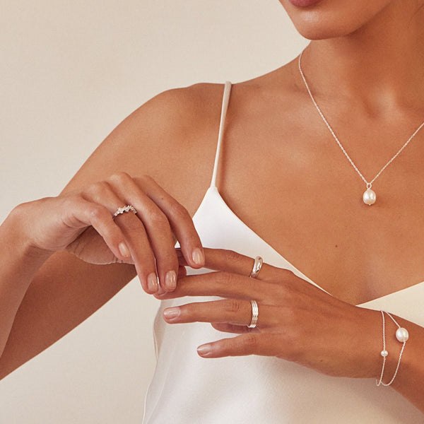 Silver Plain Dome Ring