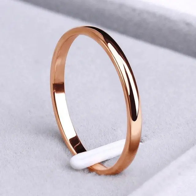 Minimalist Band Ring Sleek Stackable Jewelry Style