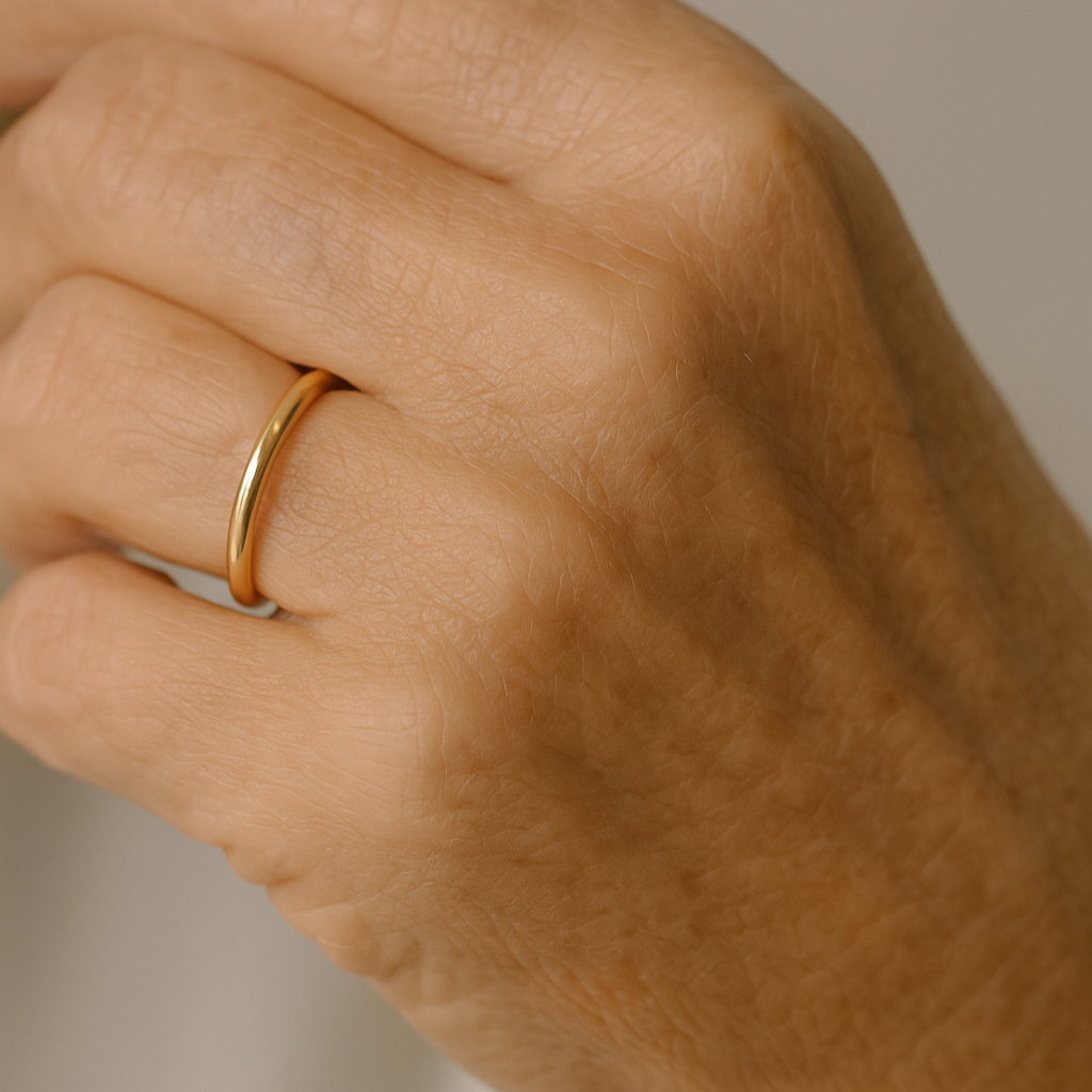 Minimalist Band Ring Sleek Stackable Jewelry Style