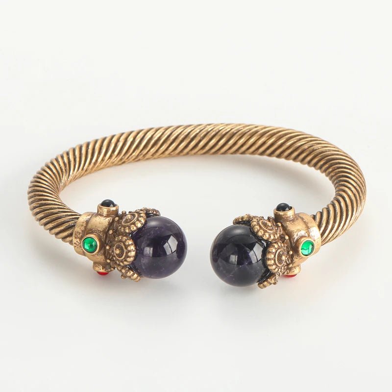 Mystic Talisman Crystal-Style Accent Cuff Bracelet