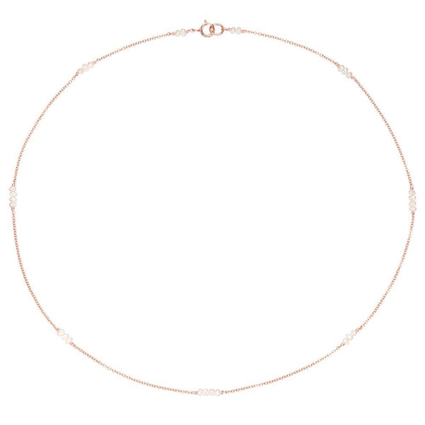 Rose Gold Mini Pearl Choker