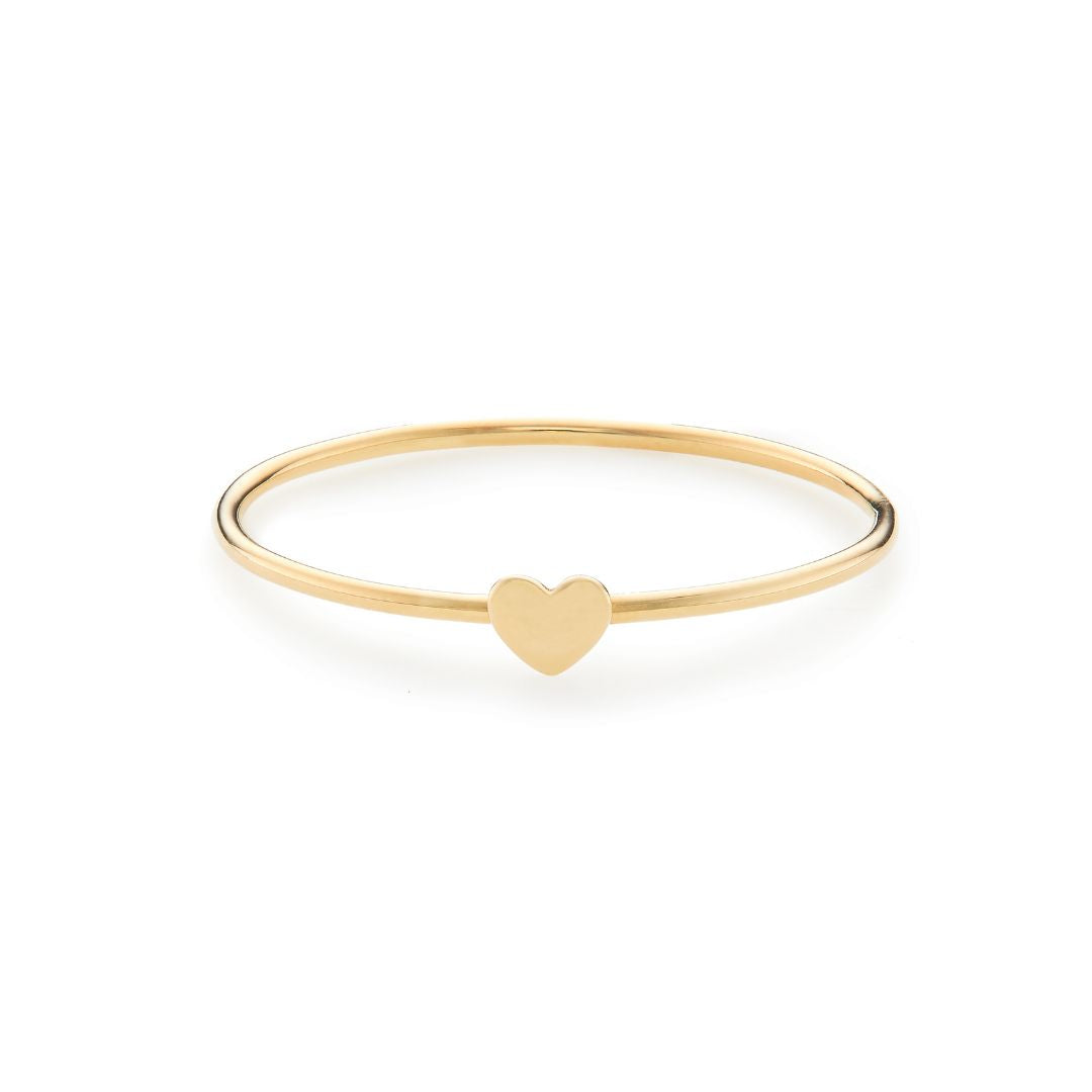Gold-Tone Tiny Heart Ring