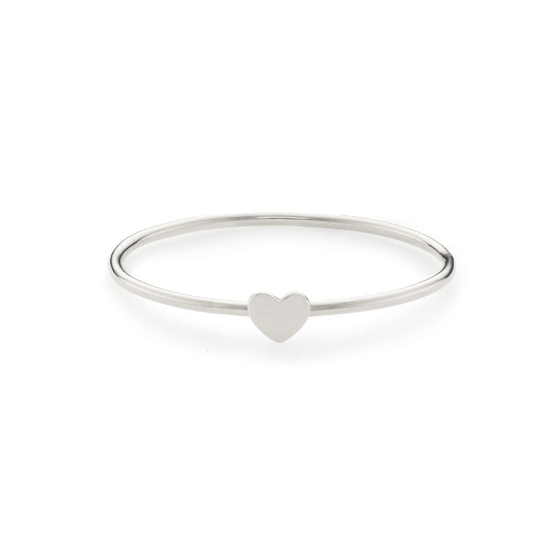 Silver-Tone Tiny Heart Ring